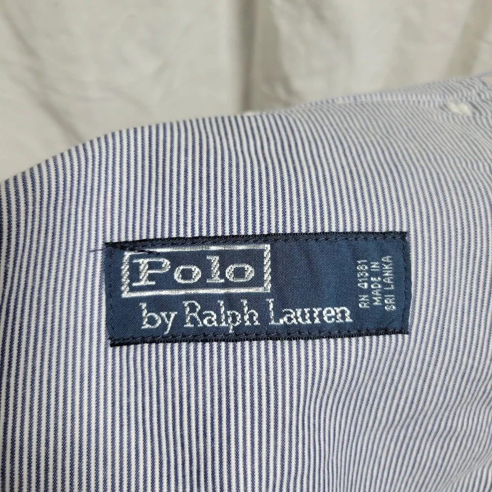 Polo Ralph Lauren‎ Shorts Mens Size 34 Blue White Stripe 100% Cotton NWT